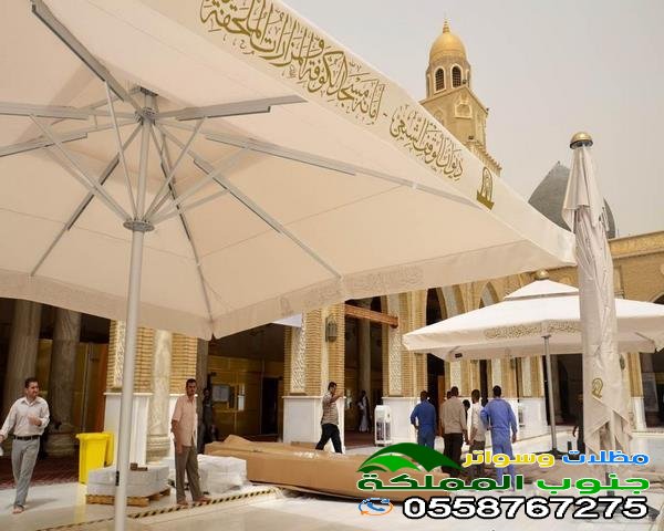 مظلات ساحات المساجد في خميس مشيط