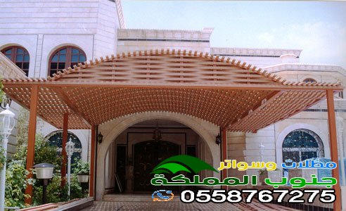 مظلات فوق الابواب في جيزان