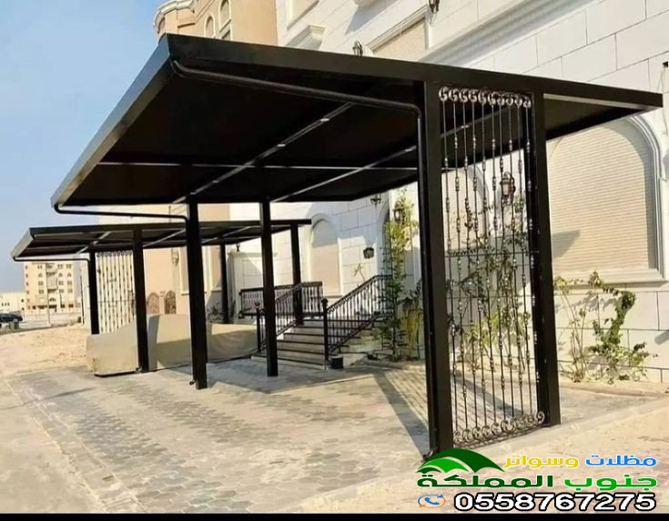 مظلات سيارات حديثة في جيزان