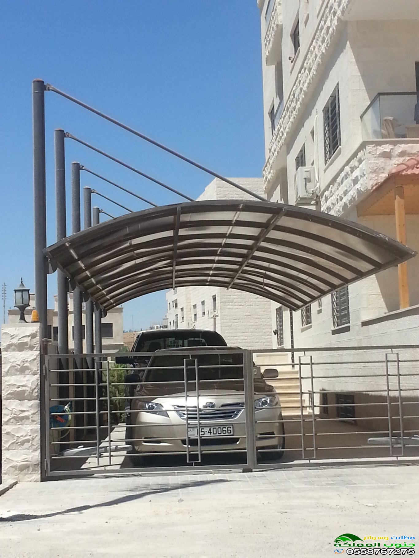 تركيب مظلات سيارات حديد في ابها