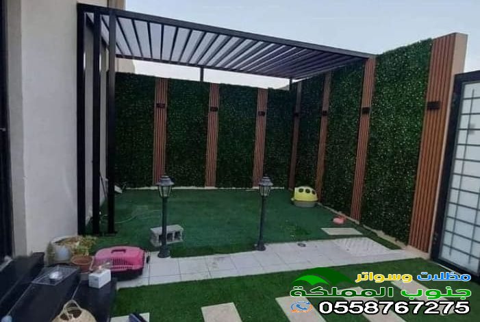 مظلات حديد للحدائق في خميس مشيط