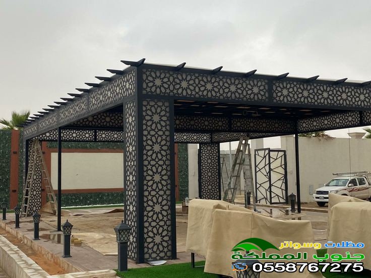 تصميم مظلات حديد في أبها