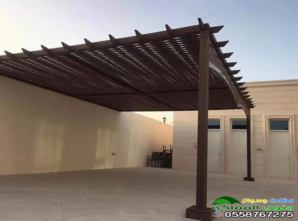 المظلات الثابته في الحدائق والمنازل