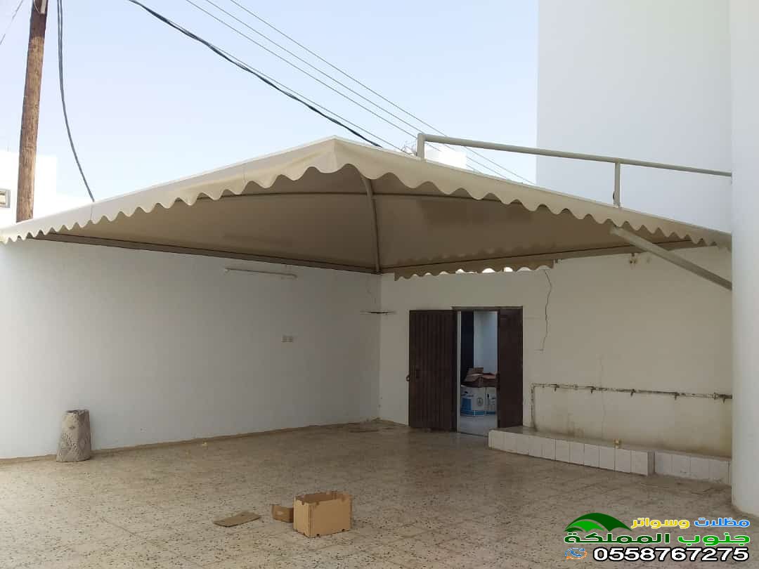 مظلات أحواش المنازل في مدينة خميس مشيط