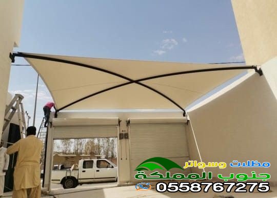 مظلات سيارات بدون أعمدة في أبها
