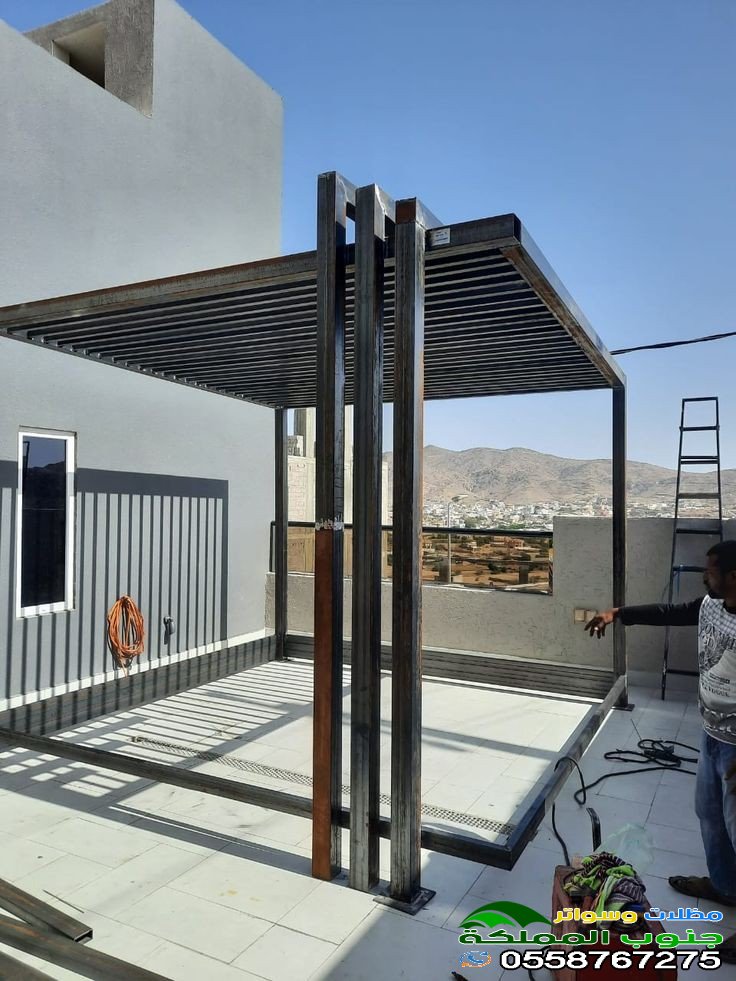 تصميم برجولات معدنية في جيزان