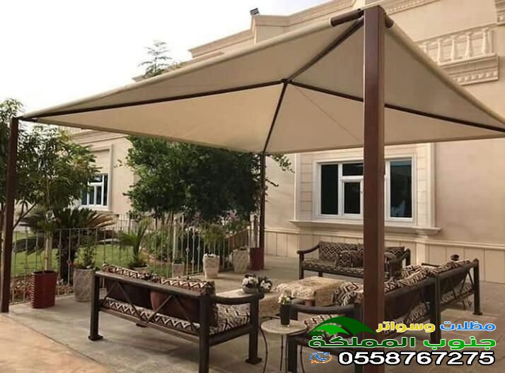 ديكور مظلات الحدائق في جنوب المملكة 